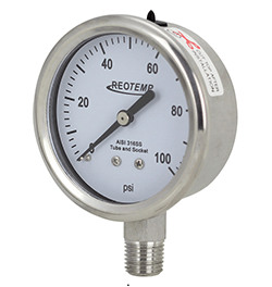 Pressure Gauges with Lower Connection - Icon Industrial Specialties, LLC 